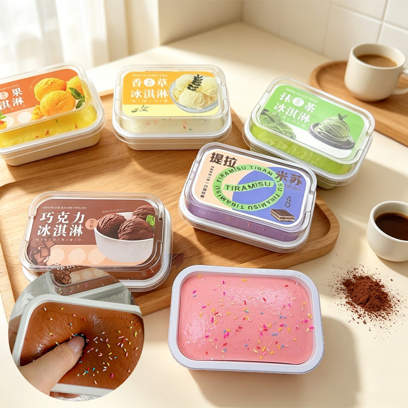 Party Games For Adults And Kids - 1/6pcs Squishy Tiramisu Ice Cream Cake