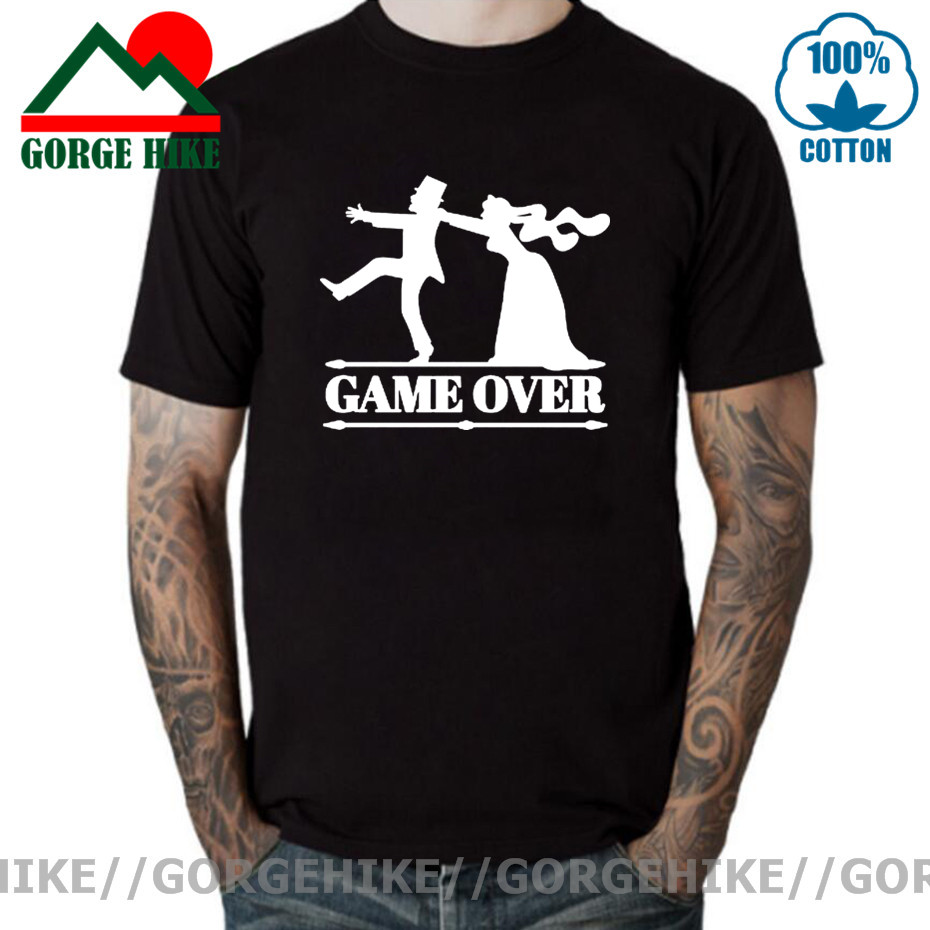 Party Games Bachelorette - Game Over Tees Men Bride Tops