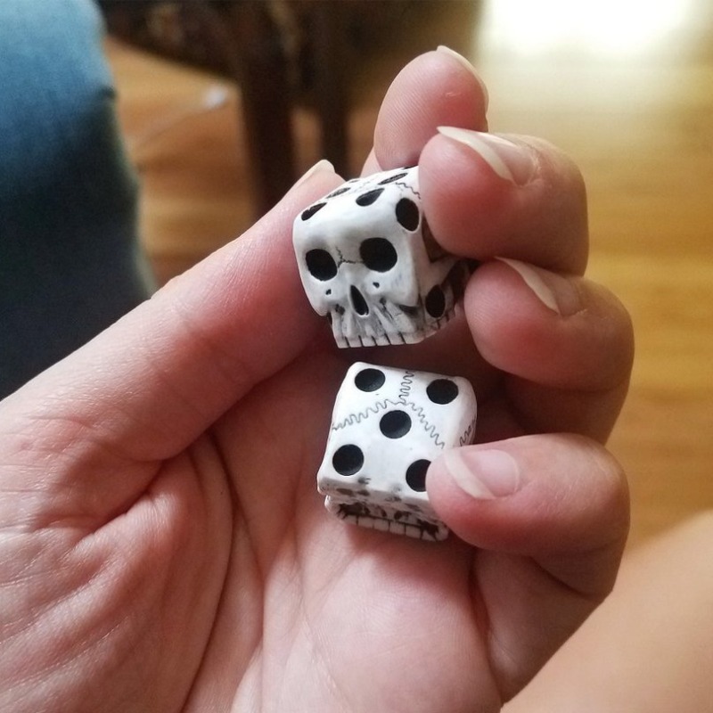 5/10pcs Skeleton Dice Magic Sc - Party Games Good ulasan dan harga