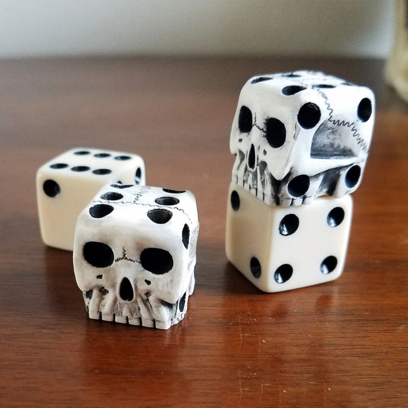 5/10pcs Skeleton Dice Magic Sc - Party Games Good ulasan dan harga