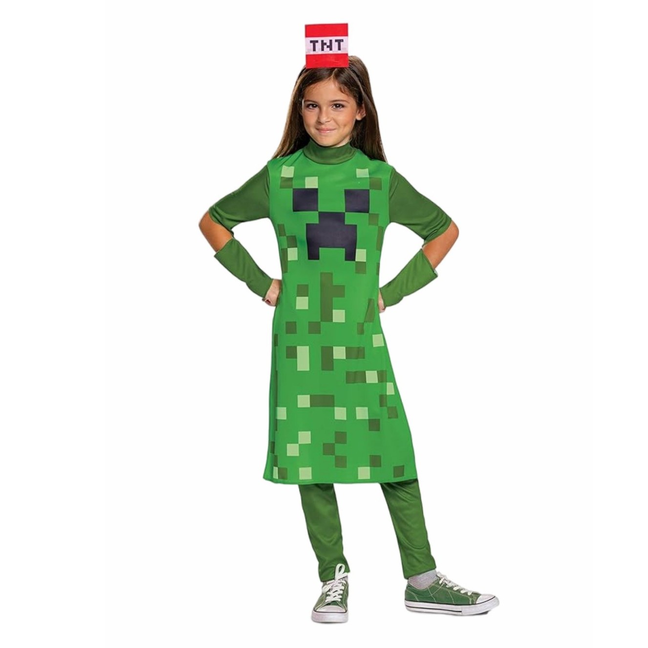 Creeper Girl Classic Child Cos - Party Games Minecraft ulasan dan harga