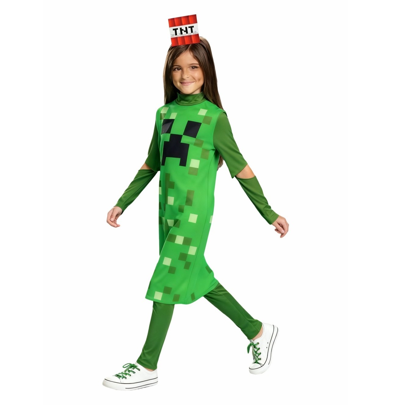 Creeper Girl Classic Child Cos - Party Games Minecraft ulasan dan harga