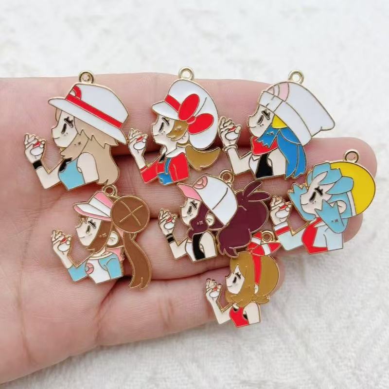 10pcs Cartoon Girl Drip Oil Al - Party Games Birthday ulasan dan harga