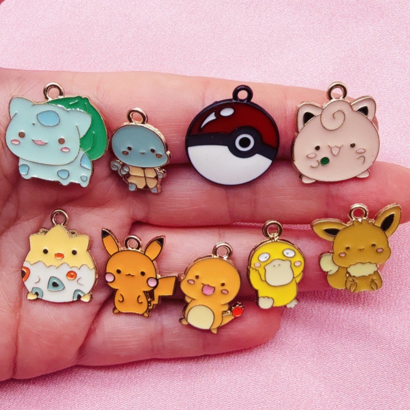 10pcs Cartoon Drip Oil Jewelry - Party Games Birthday ulasan dan harga