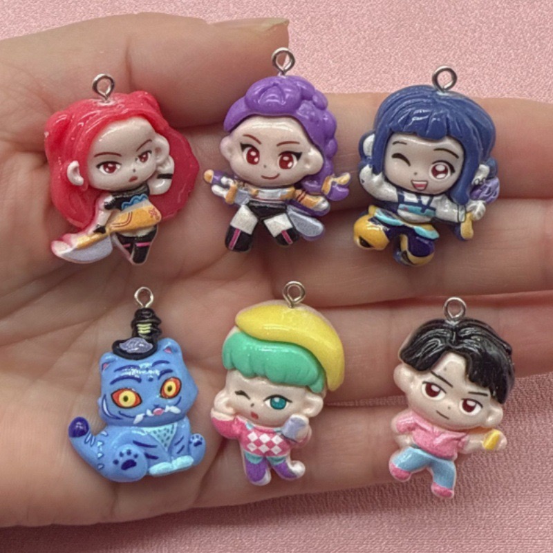 10pcs resin cartoon pendant, D - Party Games Birthday ulasan dan harga