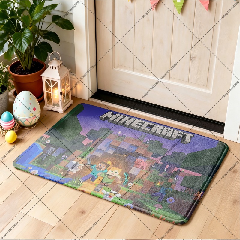 Minecrafted Flannel Floor Mats - Party Games Good ulasan dan harga