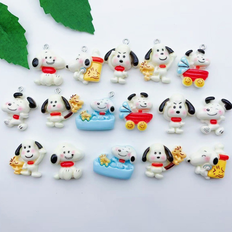 12pcs resin cartoon dog pendan - Party Games Birthday ulasan dan harga