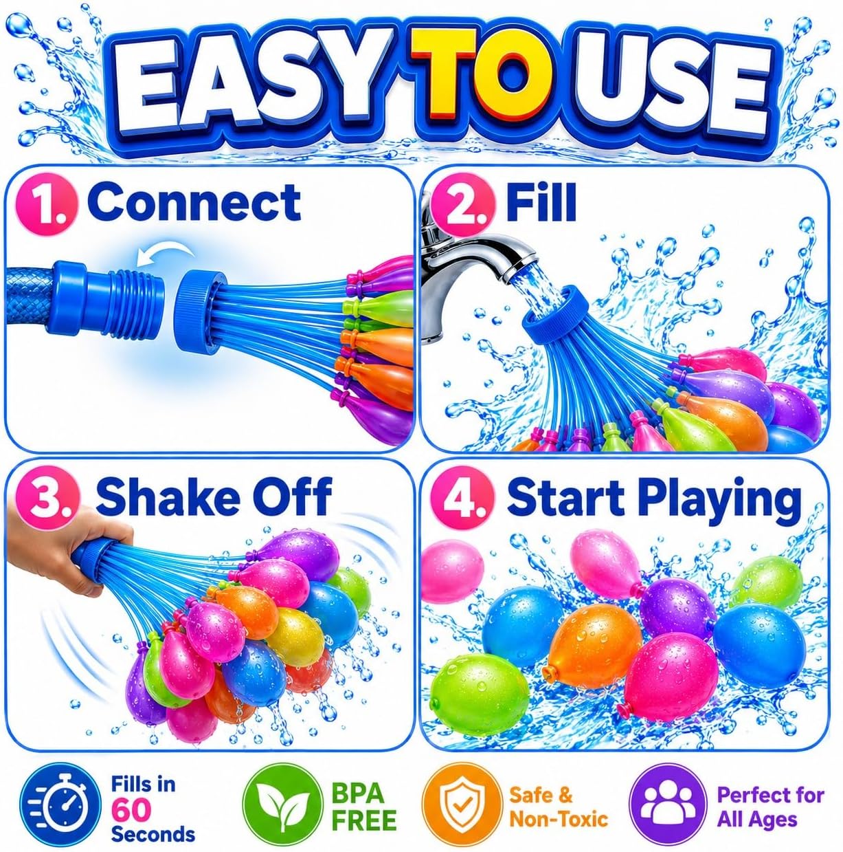 Water Balloons Quick Fill & Se - Quick Games Party ulasan dan harga