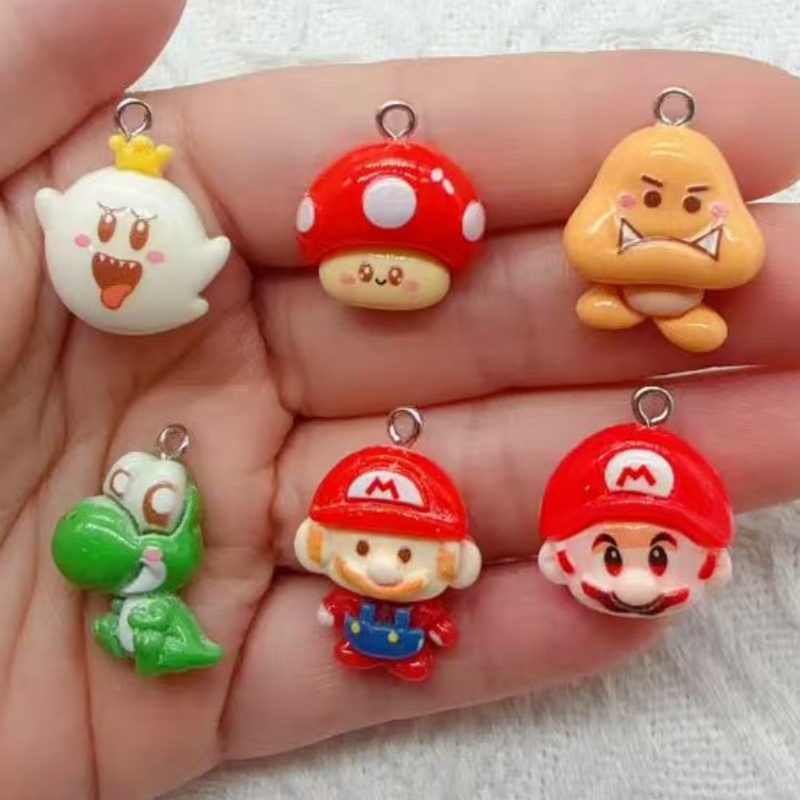 10pcs resin cartoon pendant, D - Party Games Birthday ulasan dan harga